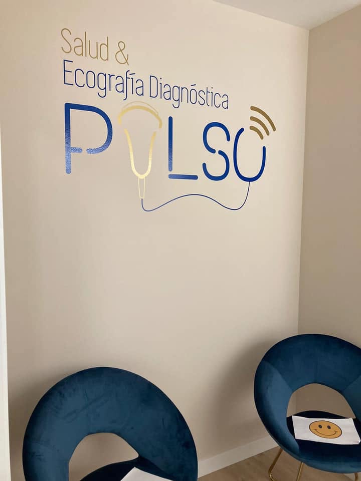 Rotulación interior de clínica PULSO en Valladolid