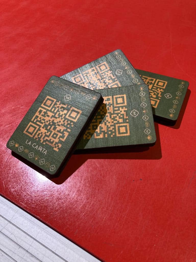 Tarjetas QR personalizadas para restaurante